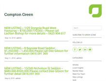 Tablet Screenshot of greenscene.comptongreen.com.au